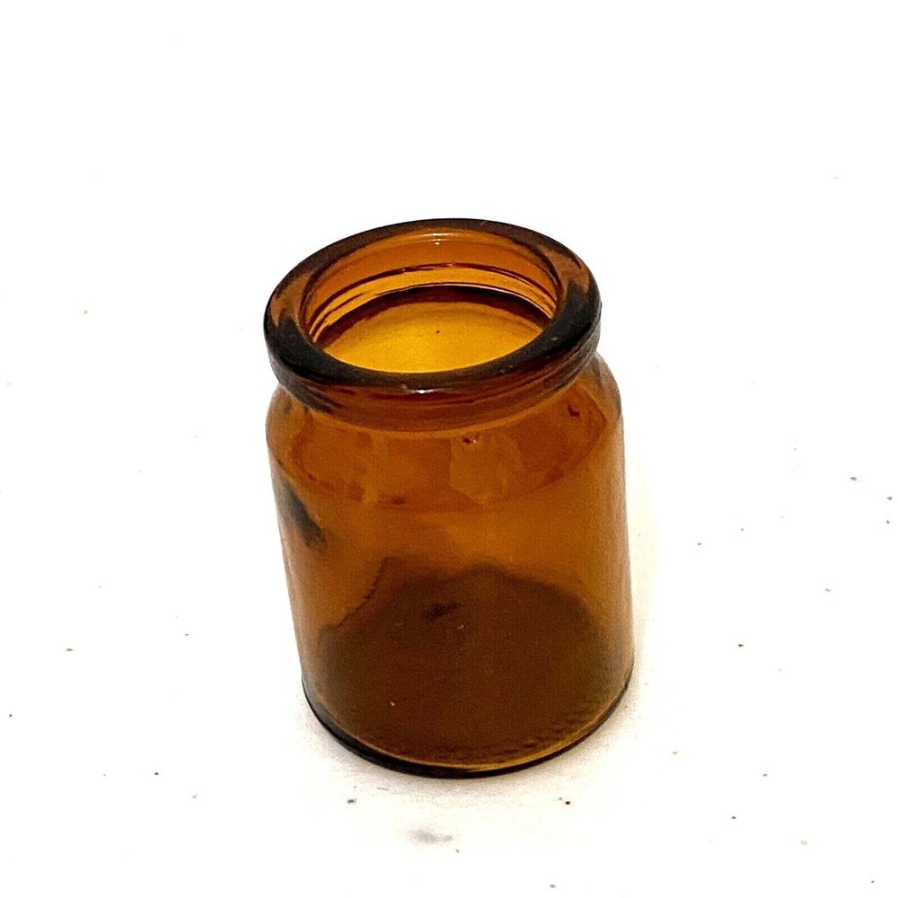 Vintage Mini Brown‎ Purple Glass Jars Bottles Lot of 5 Home Decor DIY Crafting - Picture 3 of 6
